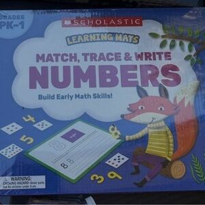 Scholastic Match, Trace & Write Numbers Learning Mats -